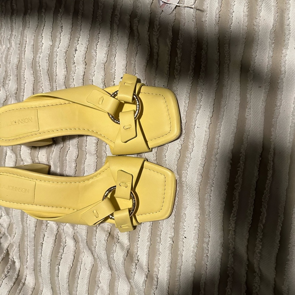 Ulla Johnson Yellow Leather Sandals NWOT
